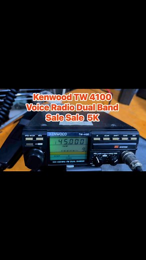 NO CO Kenwood TW 4100. Dual Band price 5K no issue | FLASH Corner