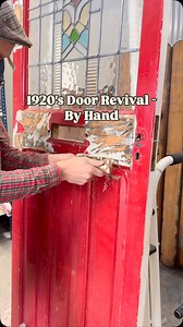 Saved from the Skip! 💪 This 1920s door was a day away from going in the skip when a client asked if I wanted it while I was sanding their floor. I thought it’d be a great chance to show that even without power tools, something like this can be restored and made beautiful again. 🚪 Using my Sandhouse scraper 🪓, I stripped most of the paint off, then sanded it from coarse to smooth. It was a proper labour of love ❤️. The colour......That was decided by a vote—yellow won by a big margin 🎨 (so do