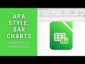 Libre Office & Open Office — APA Style Bar Graph w/ Error Bars