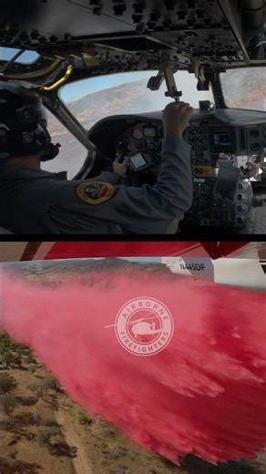 CAL FIRE tanker pilot, Orion, working the Hunter Fire in California on July 5, 2025
