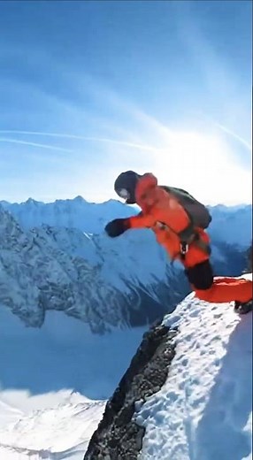 Base Jumping Gone Wrong 🪂 Highest Mountain Jump Compilation ⛰️ Crash & Epic Snow View Moments ❄️