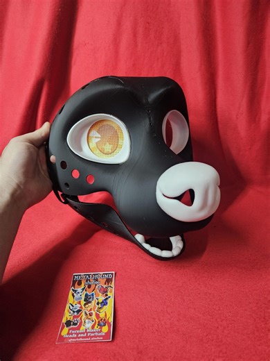 Skunk Fursuit Head Base 3D Printed With Eye Blanks, Nose, Teeth, and Moving Jaw - Assembly Optional - Etsy