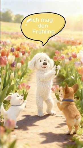 Easy German | Frühling mit Freunden 🌷 | Spring in German | Deutsch im Alltag