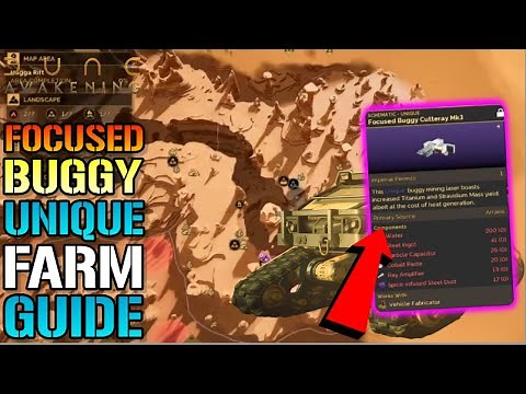 Dune: Awakening "Focused Buggy Cutteray" Unique Mining Laser Guide! How To Get It TODAY (Farm Guide)