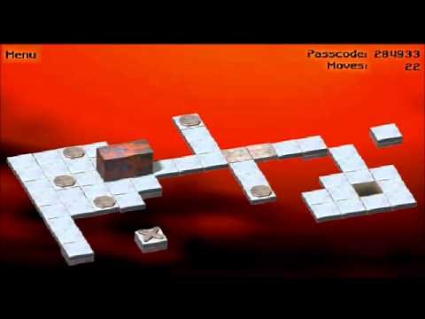 Bloxorz Level 18 (85 moves)