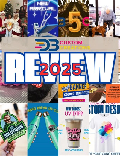 🎉As 2025 comes to a close, lets take a moment to cherish all the joyful memories we've created together this year. Thank you for being an essential part of our journey! Here's to an amazing new year filled with love, support and new adventures. ✨✨ | DB Custom Creations