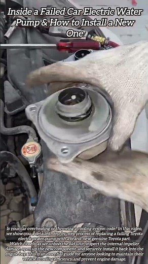 Inside a Failed Car Electric Water Pump & How to Install a New One #shorts #mechanic #automobile