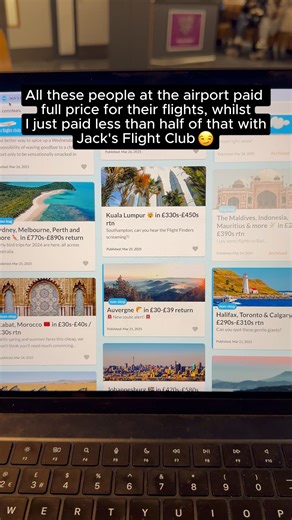 Are you ready to see the world without breaking the bank? 🌏 We've got you covered! 🛫️ Introducing Jack's Flight Club - your key to unlock incredible travel opportunities at a fraction of the cost. 💰 From exotic islands to bustling cities, we'll help you find the best deals on flights so you can focus on making memories that last a lifetime. ❤️ And don't worry, our club is only £1 to join and there's no catch! 😎 So why wait? Sign up now and start planning your dream trip today! 🚀 #JacksFligh