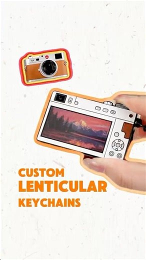 Custom Metal Keychains With Lenticular🏞️🌄| Made by GSJJ