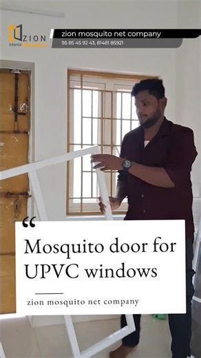 Mosquito door for UPVC Windows #home #mosquitonet #newmodel