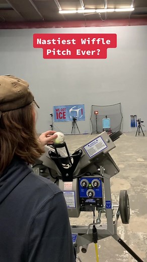 Wiffle Ball Pitching Machine Throws Nastiest Pitches