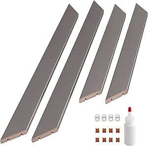 Frame My Mirror Add A Frame - Stainless Steel Custom Size Mirror Frame Border Kit - Ideal for Bathroom - Moisture Resistant - Weston Design - Mirror NOT Included