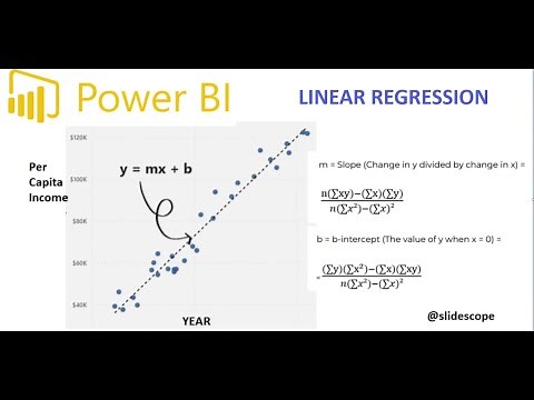 How to apply Linear Regression in Power BI with Parameter
