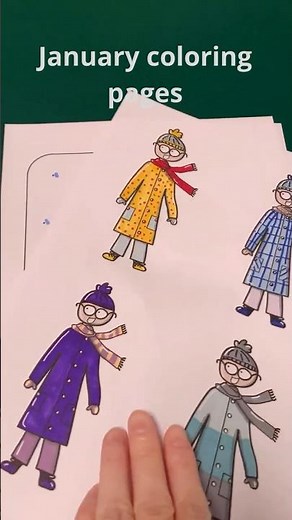 January coloring pages #coloringbookpages #coloring