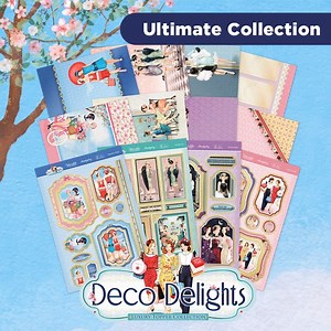 4.9K views · 33 reactions | Venture into the 1920s with the beautiful Deco Delights Ultimate Collection! ✨ Save £10 and get the full Topper Collection, Inserts and 8” x 8” Paper Pad! NOW £29.97 朗 https://tinyurl.com/22bve6pp | Hunkydory Crafts | Facebook
