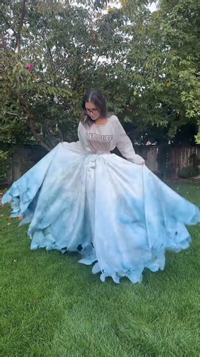Alexandra Louise Sorenson on Instagram: "The corpse bride skirt! I’m going to darken up the hem a little more but so far it’s looking SO good! Also ps I have my Sally Skellington dress for sale! #costumedesigner #costumedesign #seamstress #corpsebride #corpsebridecosplay #emilycorpsebride #timburton #timburtonmovie #spookyseason2025 #diyhalloweencostume"