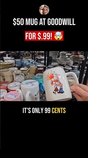 💸 $50 MUG at GOODWILL for only $.99! 👀💸To THRIFT WITH ME CLICK👉 @ThriftingVegas #goodwill #thrift