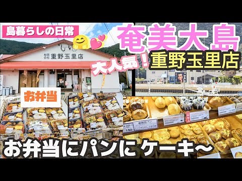 【奄美大島】龍郷町のお店「重野商店 玉里店」島人に人気のお弁当は種類いっぱい！焼き立てパンも🍰もある🤗🎉売り切れ必須！お昼前に行こうね