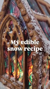 Edible snow using wafer paper? Sign us up! This gorgeous gingerbread house uses wafer paper for edible snow AND CelloSheets for the stained glass windows - absolutely gorgeous! 😍 If you want to learn how to make this gingerbread house, head over to @SimiCakes1 page for pre-printed edible CelloSheet patterns and online classes. To learn more about Wafer Paper and CelloSheets, visit IcingImages.com. ❄️ Reposted from @SimiCakes1 "Easy to make edible snow that sparkles ❄️ There are lots of ways to 