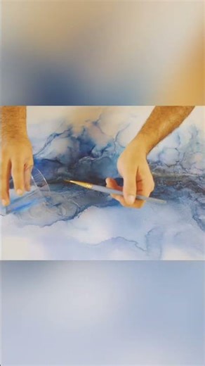 Heat Gun Magic: Watch Ink Colors Explode & Blend! #shorts