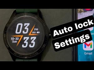 Fire Boltt Smartwatch Auto Lock Settings in BSW004