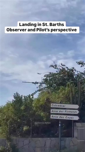 @pilot4christ St. Barthélemy Airport (TFFJ) — one of the most famous approaches in the world 👌 Here’s what makes the landing so unique and challenging: 🛫 The Setting • The airport is nestled on the small Caribbean island of St. Barts. • Runway: RWY 10/28, only about 2,100 ft (640 m) long. • Geography: A hill with a road sits at the approach end of Runway 10, and the other end drops directly into the sea. 🛬 The Approach into Runway 10 (most famous) 1. Steep Descent Over a Hill • Pilots approac