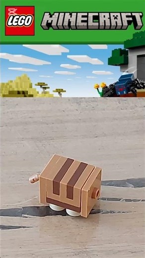 Lego Minecraft Armadillo and Wolf stopmotion speedbuild