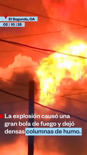 🔥 Un enorme incendio que envolvió la refinería Chevron en El Segundo, California, iluminó el cielo nocturno y envió densas columnas de humo este jueves 2 de octubre. Los residentes en las inmediaciones de la refinería contaron que sintieron un temblor y luego vieron las llamas. No hubo heridos en la Refinería El Segundo de Chevron y todo el personal estaba localizado, explicó la compañía en un comunicado el jueves por la noche. Según la nota, el sistema de vigilancia indicó que las llamas no se