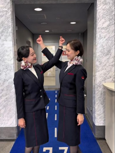 仕事モードにスイッチON✈️💨 #japanairlines #JAL | japan airlines