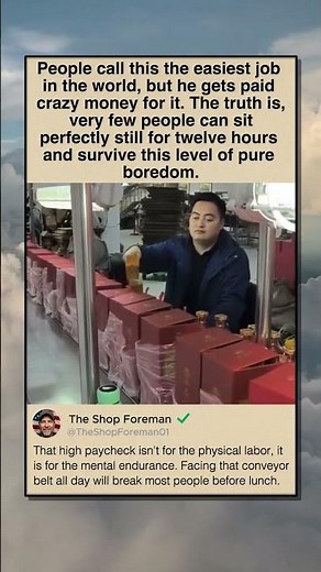 GETTING PAID A FORTUNE FOR TOTAL BOREDOM