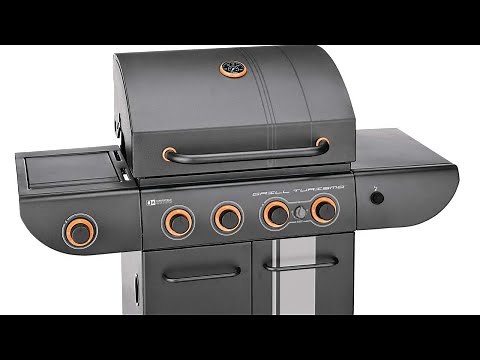 MASTER Chef Grill Turismo 5-Burner Convertible BBQ with Side Burner setup full tutorial
