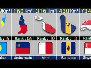 World’s 50 Smallest Countries by Land Area With Ranking!