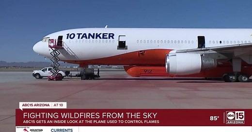 WATCH: Inside DC-10 Tanker that helped fight three Arizona wildfires this week