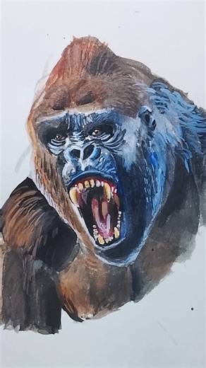 Chimpanzee potrait sketch| Godzilla| Monkey drawing| Pencil sketch ✏️#shots #ytshorts #trending