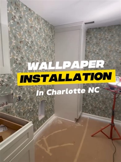 Wallpaper Installation in Charlotte NC/SC. Wallpaper Installer in Charlotte NC/SC. We install all types of wallpaper: - Vinyl, - Peel and Stick, - Non-Woven, - Fabric, - Grasscloth, - Paper, - Flock #wallpaperinstallation #wallpaperinstaller #handymancharlotte#handymanservice #handymanservices #