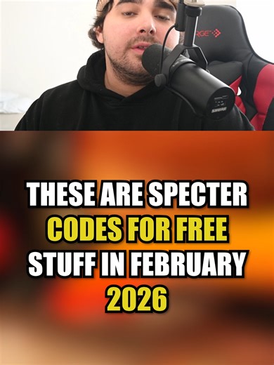 These are Specter codes for free stuff in February 2026 #fyp #gaming #gamingontiktok #gamingszn #specter #roblox