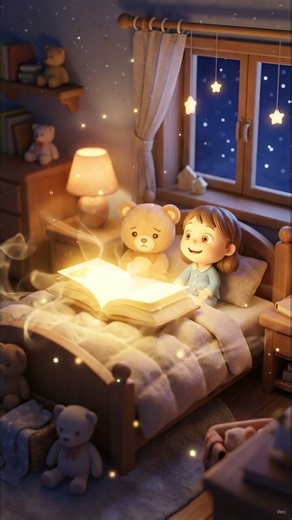 🌙 Magical Bedtime Story 🧸 | Cute Pixar-Style Kids Cartoon | Sweet Dreams Adventure