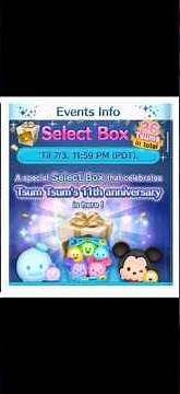 Special Events - 11th Anniversary Select Box - Line Disney Tsum Tsum