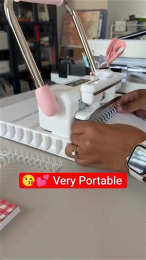 See THIS Portable Spiral Binding Machine