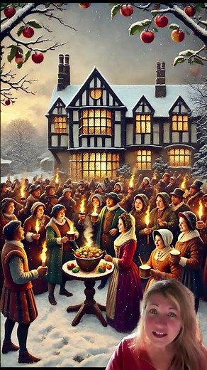 Wassailing in #tudor #england! #history #christmas #tradition