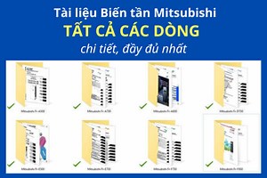 Trọn bộ tài liệu biến tần Mitsubishi tất cả các dòng đầy đủ, chi tiết nhất