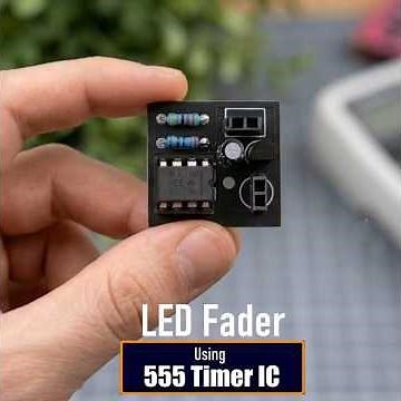 Easy 555 Timer LED Fader DIY Circuit ⚡ #shorts