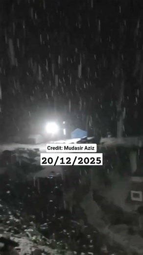 Live #snowfall #sonamarg ⛈️☁️❄️🌨️