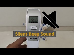 Setting Sound Thermometer Microlife FR1DL1 (FR1MR1) | Beep to silent or silent to beep