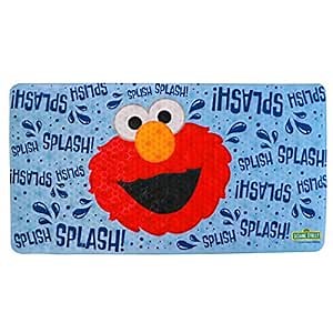 Ginsey Color Changing Bath Mat, Sesame Street Elmo, 15" X 27"