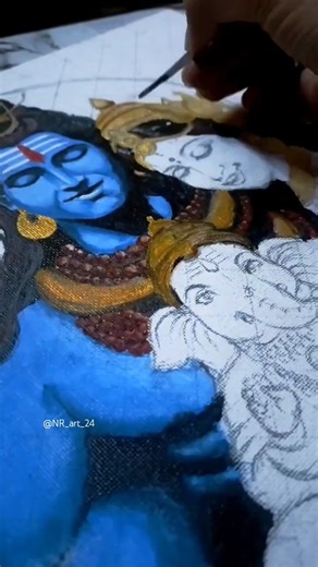 Mahadev Parvati Ganesh ji drawing ✍️🥰 #shorts #tutorial