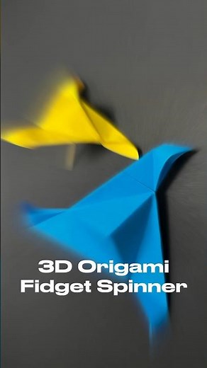 How to make an Origami Fidget Spinner | Easy 3D Paper Craft