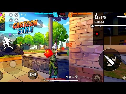 Free Fire CS: Cartoon Edition! 🎨🔥 Free fire best gameplay in cartoon style #freefire #ajjubhai
