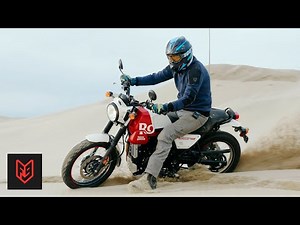 Royal Enfield Scram 411 🏍️💨 Test Drive in the Dunes! 🏜️🚀