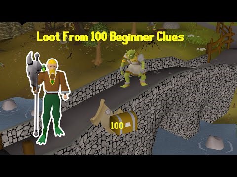 Humble Beginnings: Loot from 100 Beginner Clues